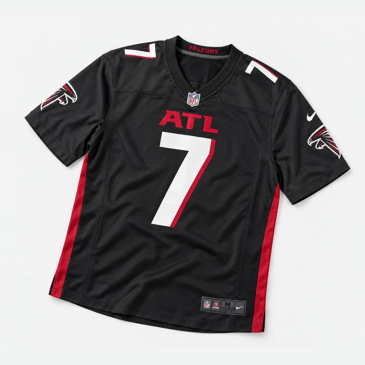Robinson 7 Atl Black Football Jersey - 5