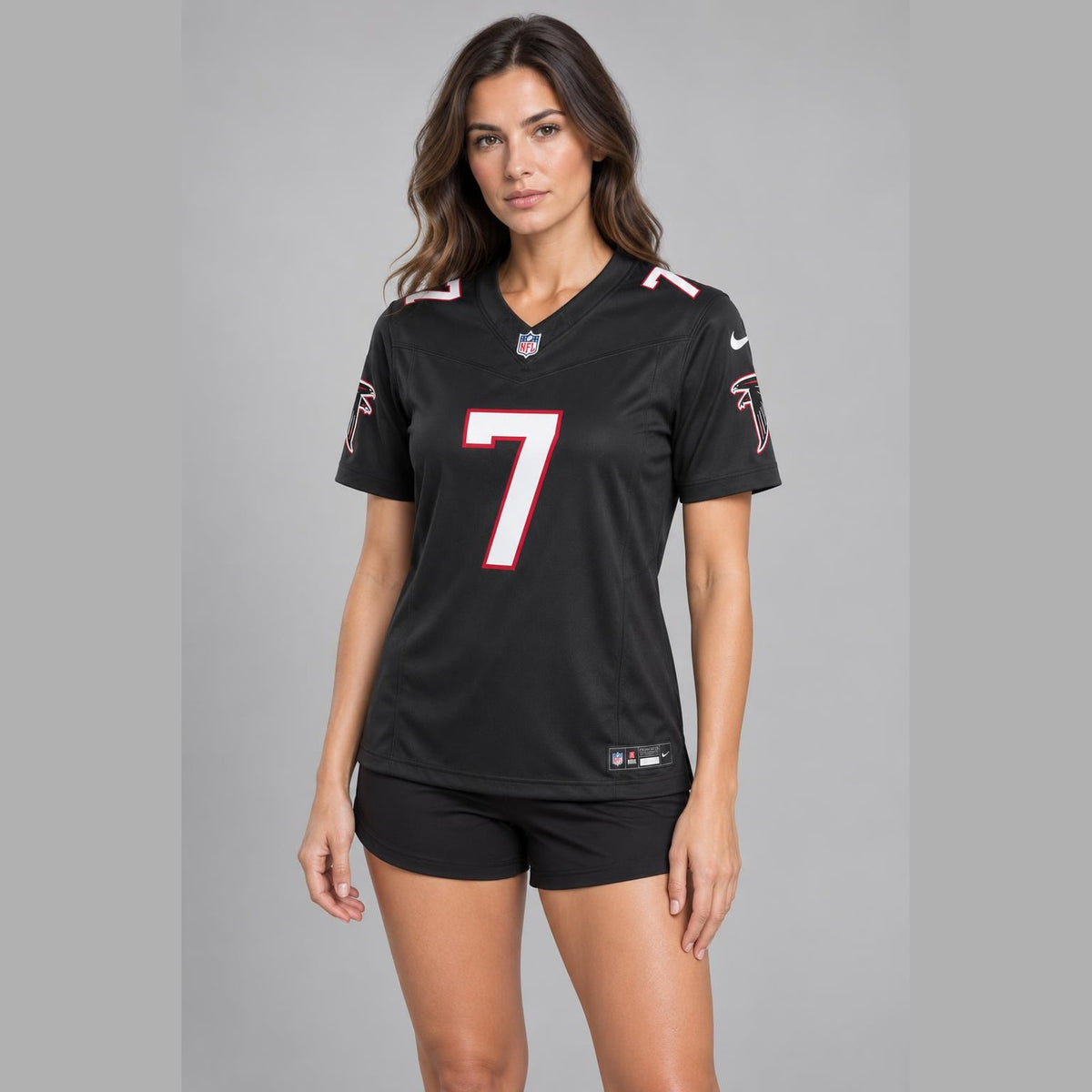 Robinson 7 Black Atlanta Football Jersey - 4
