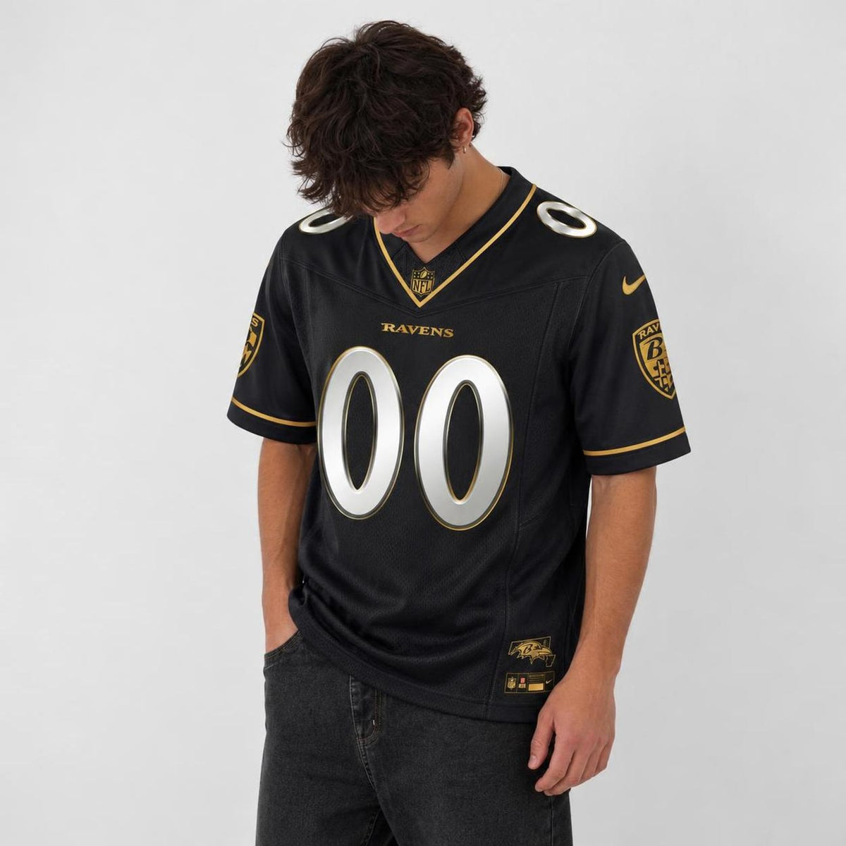 Baltimore Black Gold Football Jersey - Custom Name and Number - 4