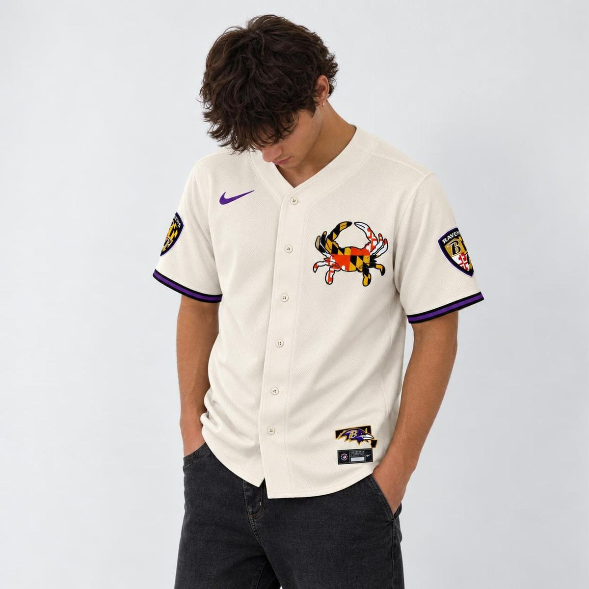 Bird Crest Baseball Jersey - Custom Name and Number - 3