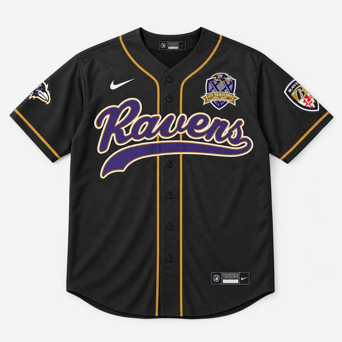 20 Seasons Baseball Jersey - Custom Name and Number - 1