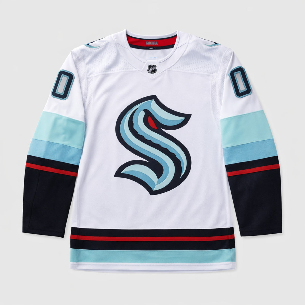 Seattle Kraken Any Name 00 White Hockey Jersey - 1
