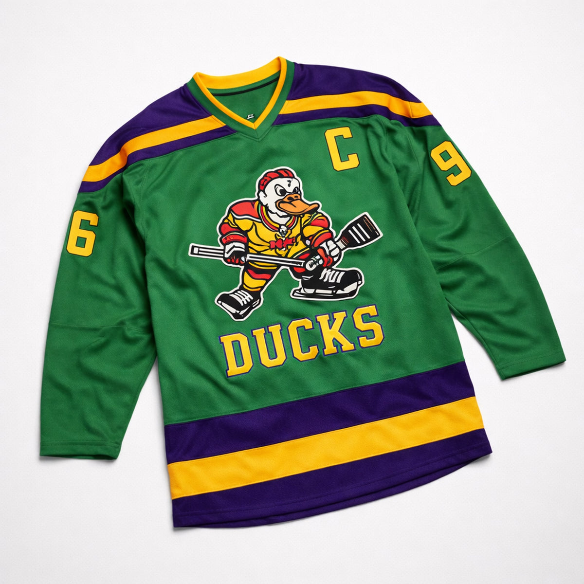 Conway 96 Ducks Hockey Jersey Green - 3