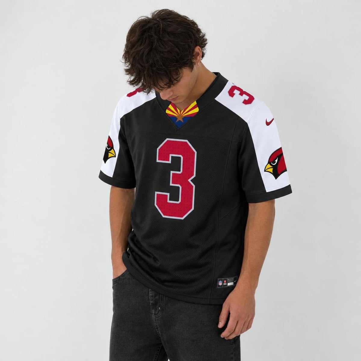 Baker 3 Black Football Jersey - 3