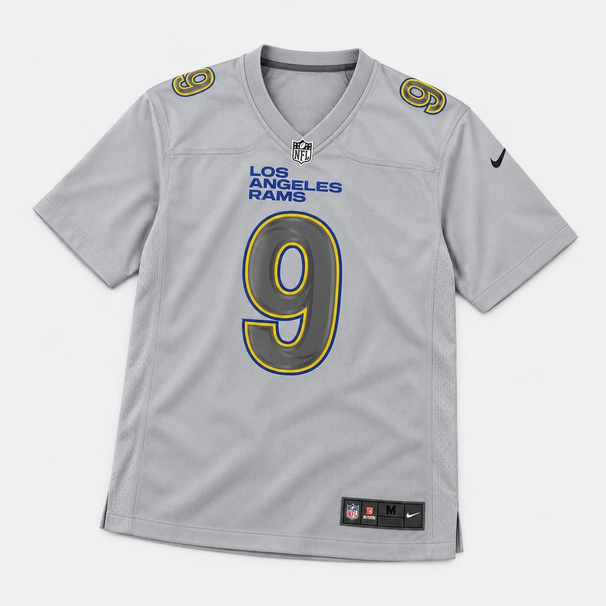 Stafford 9 Los Angeles Rams Gray Football Jersey - 3