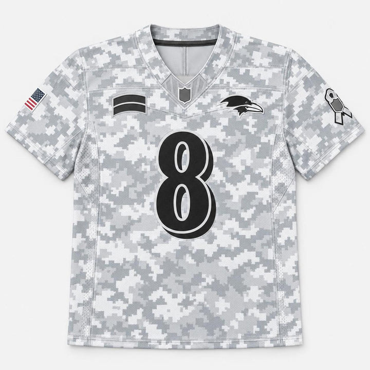 Jackson 8 Arctic Camo Football Jersey