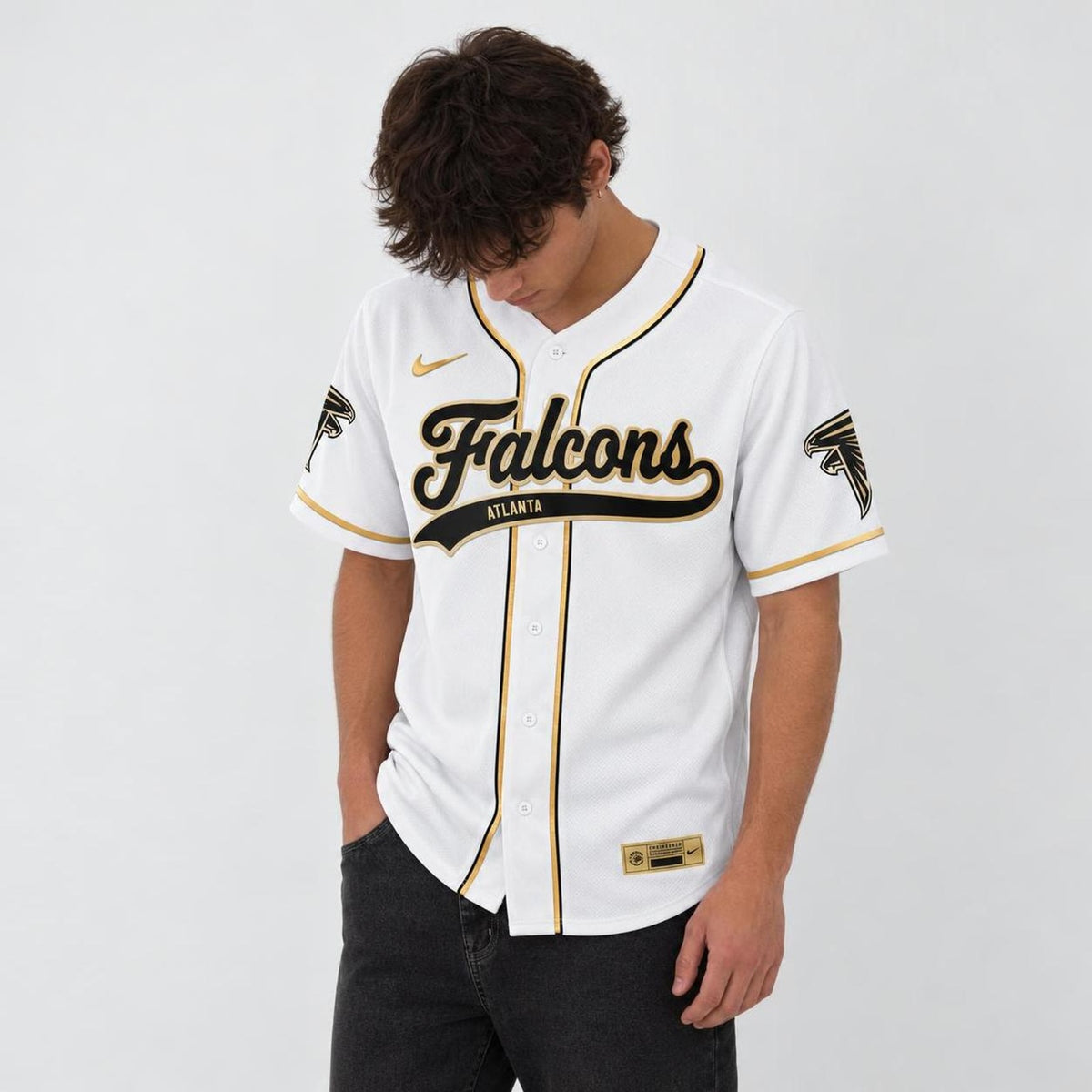 Atlanta Black Gold Baseball Jersey - Custom Name and Number - 4
