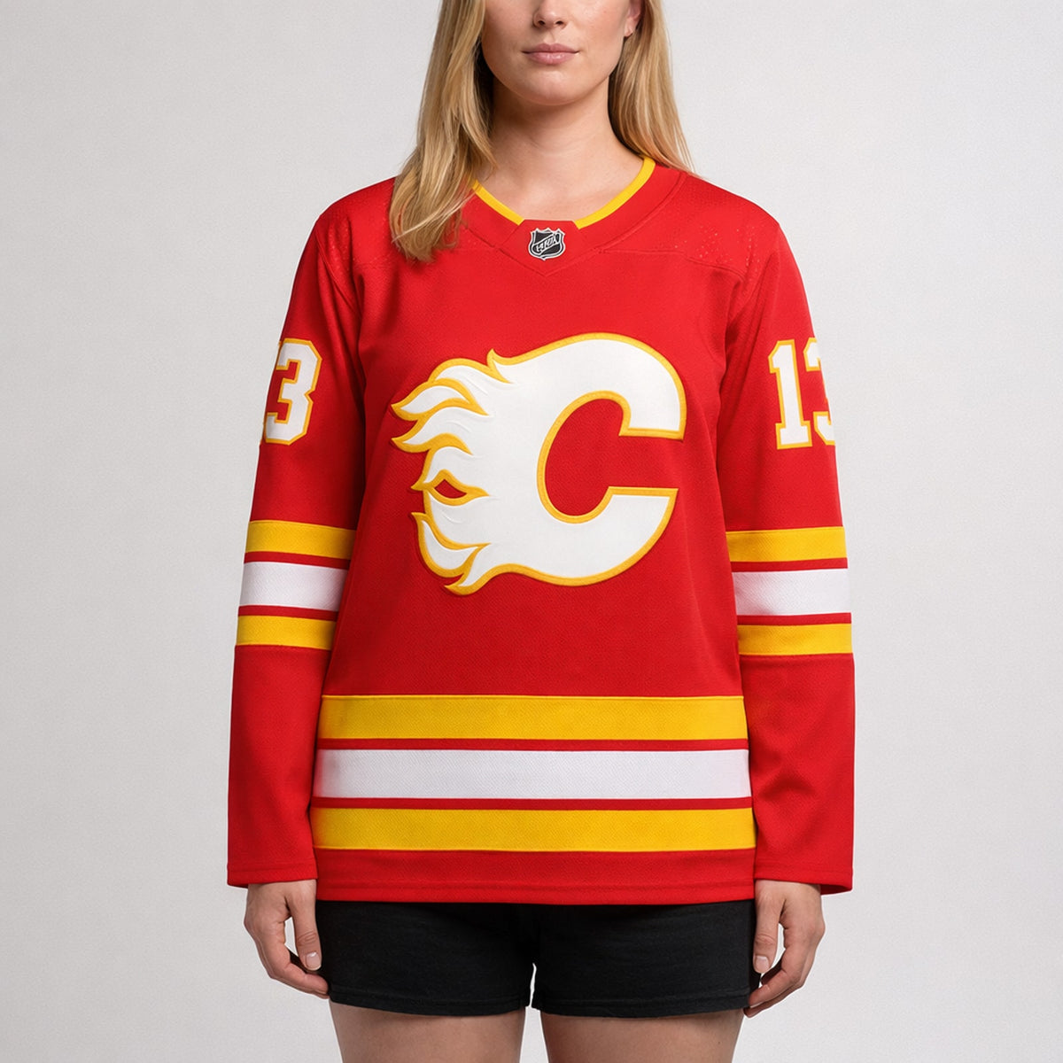Gaudreau 13 Calgary Flames Red Hockey Jersey - 5