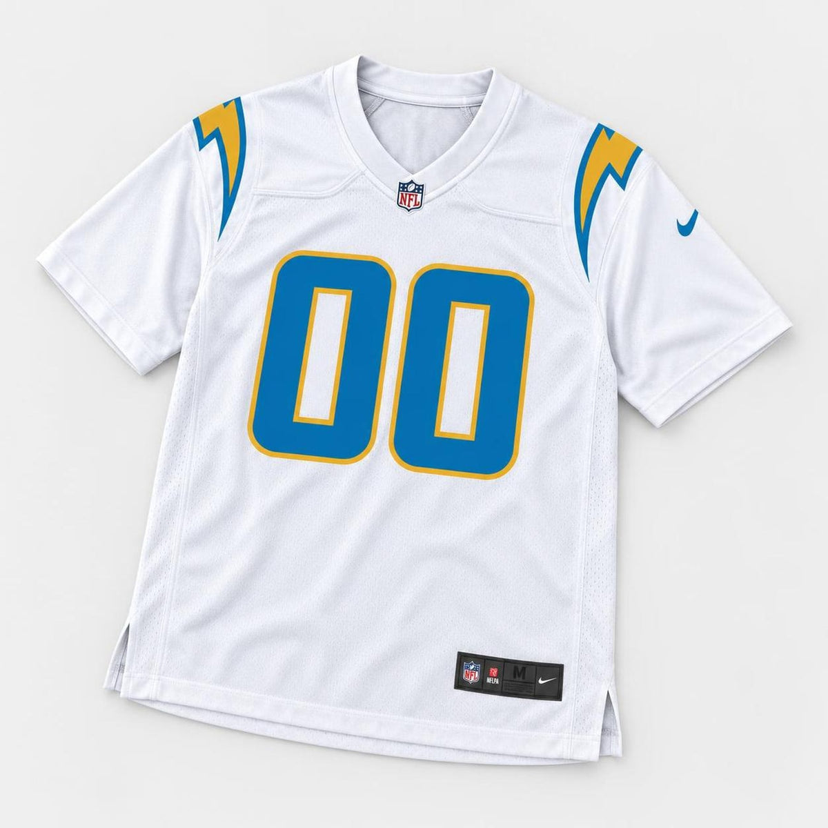 White Bolt Football Jersey – Custom Name and Number - 3