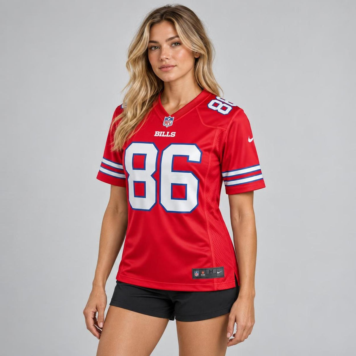Kincaid 86 Buffalo Red Football Jersey - 4