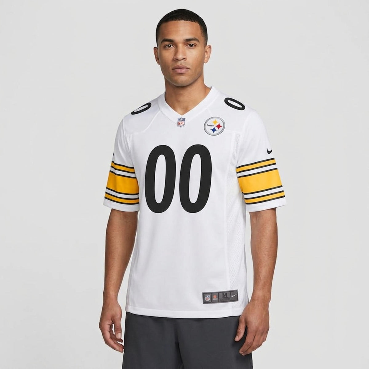White Gold Football Jersey Custom Name and Number - 4