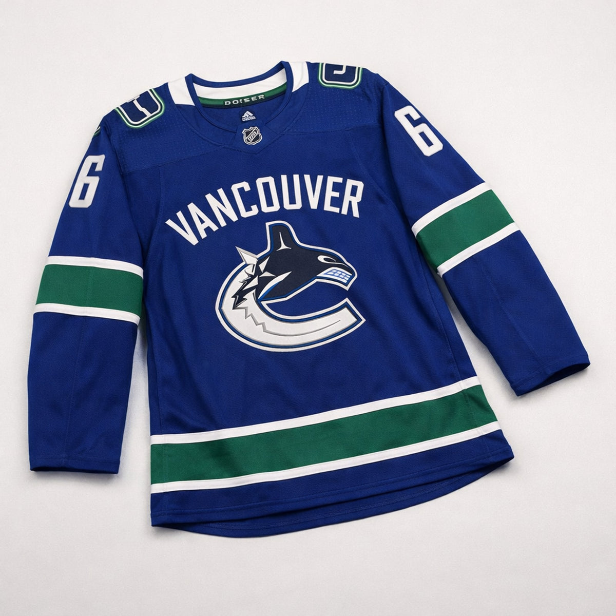Boeser 6 Vancouver Hockey Jersey Blue Green - 3
