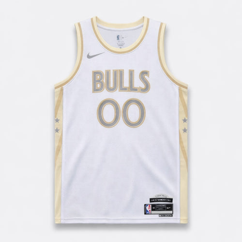 Bulls White City Edition Basketball Jersey - 1