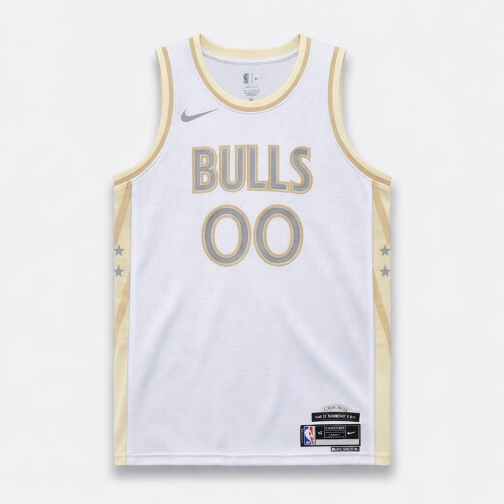 Bulls White City Edition Basketball Jersey