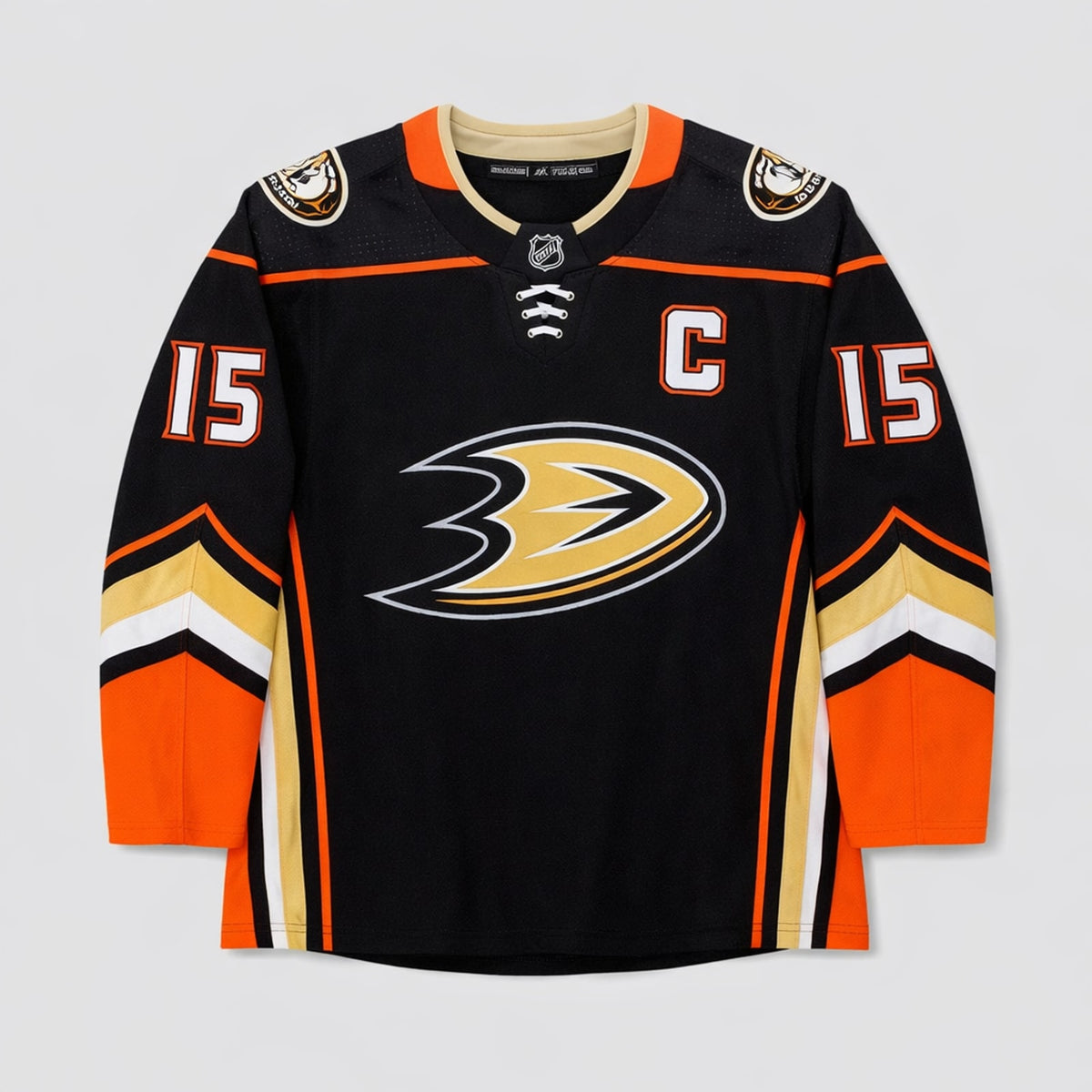 Getzlaf 15 Anaheim Ducks Black Hockey Jersey - 1