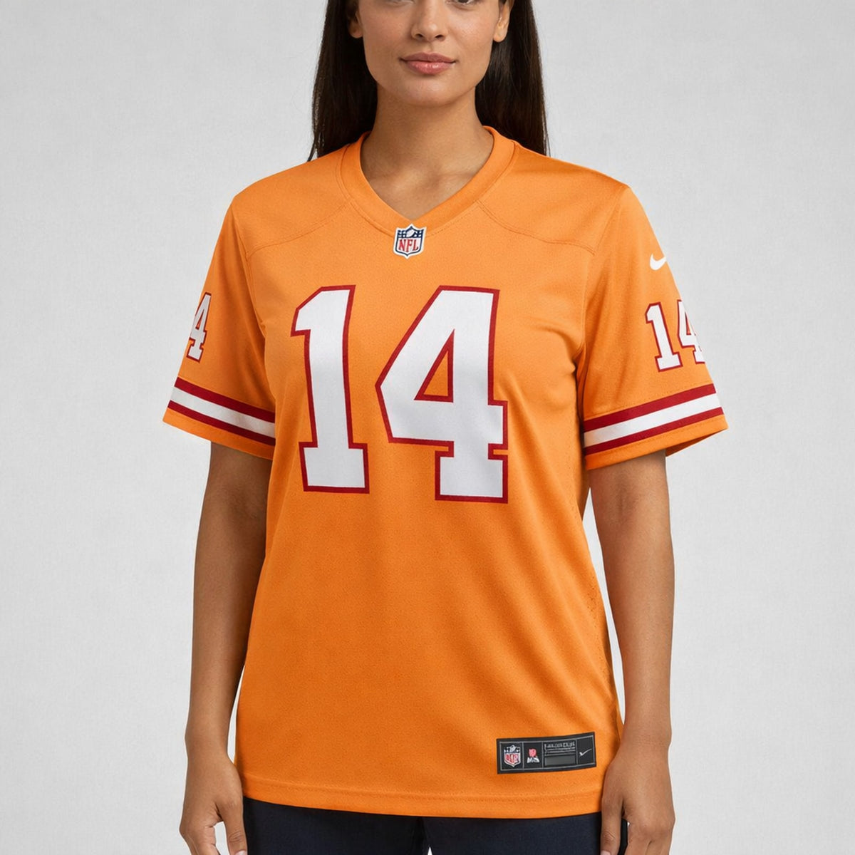 Godwin 14 Orange Football Jersey - 5