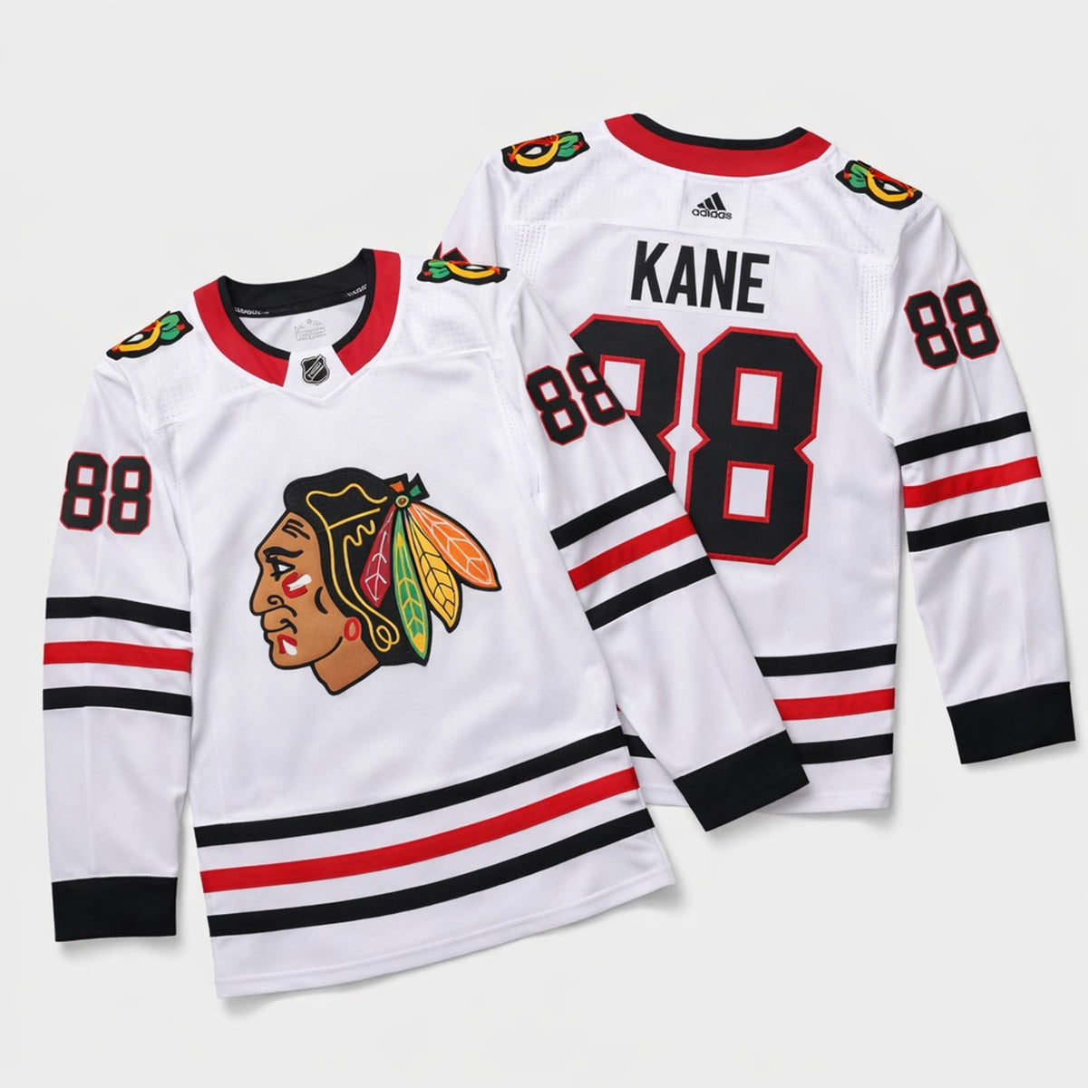Kane 88 Chicago Hockey Jersey White - 3