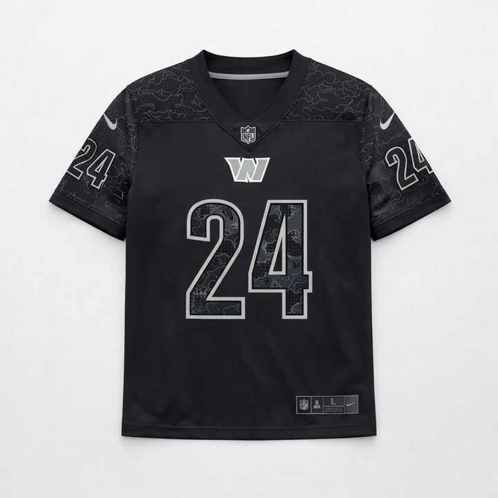 Gibson 24 Washington Black Football Jersey