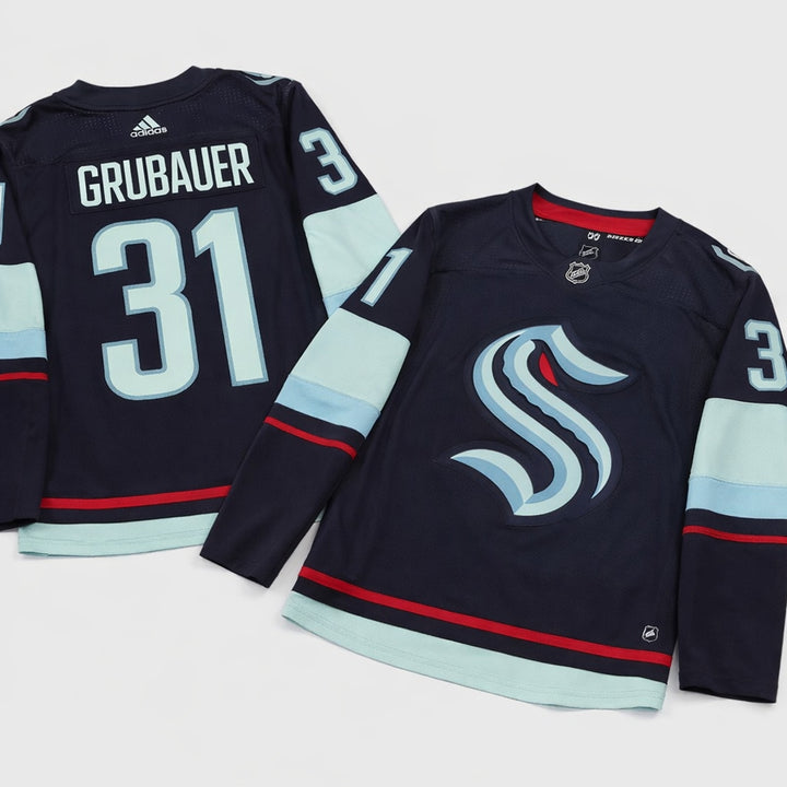 Grubauer 31 Kraken Hockey Jersey