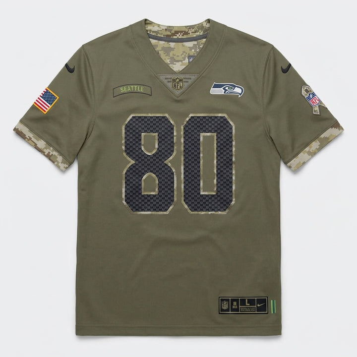 Largent 80 Seattle Football Jersey Olive