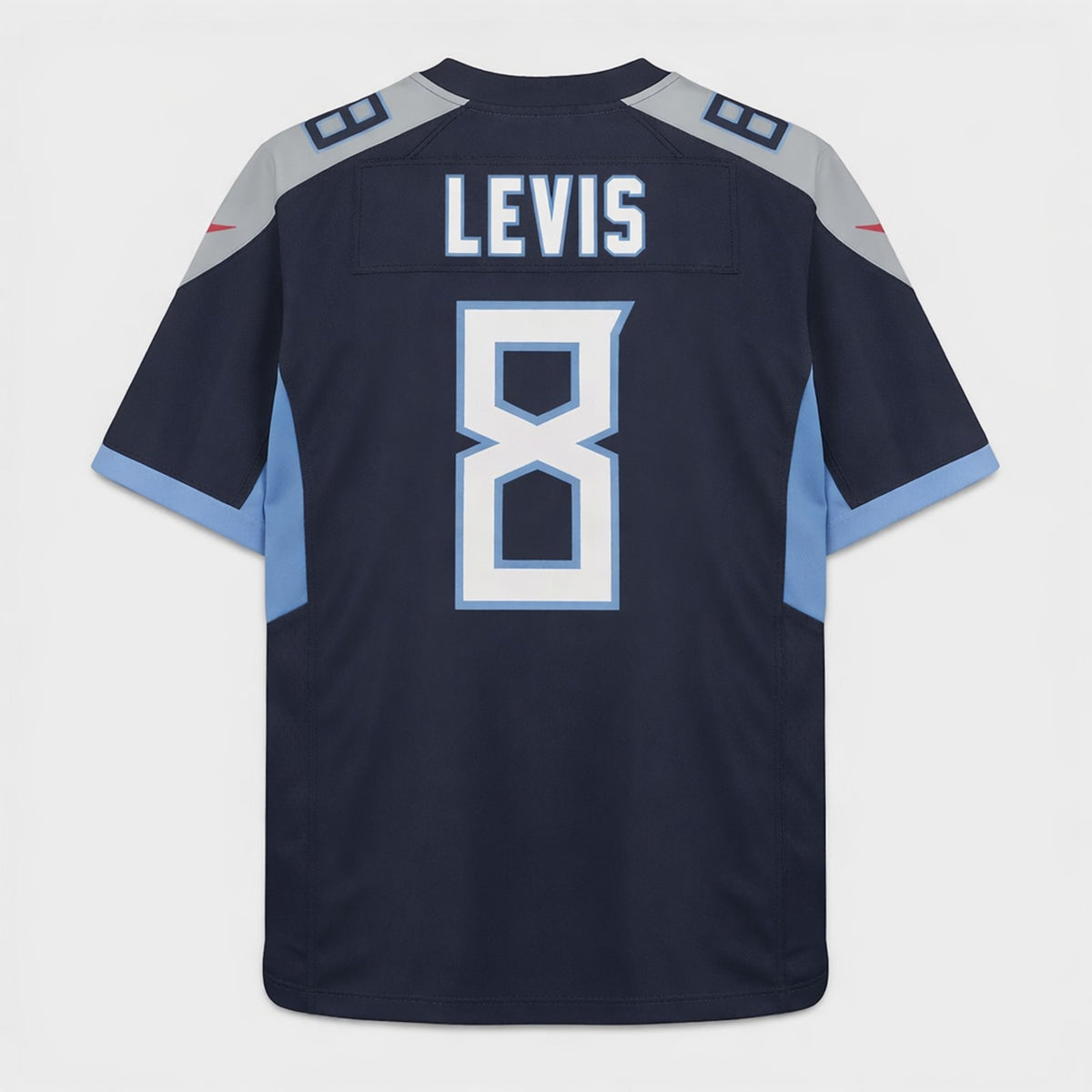 Levis 8 Titans Navy Football Jersey - 2