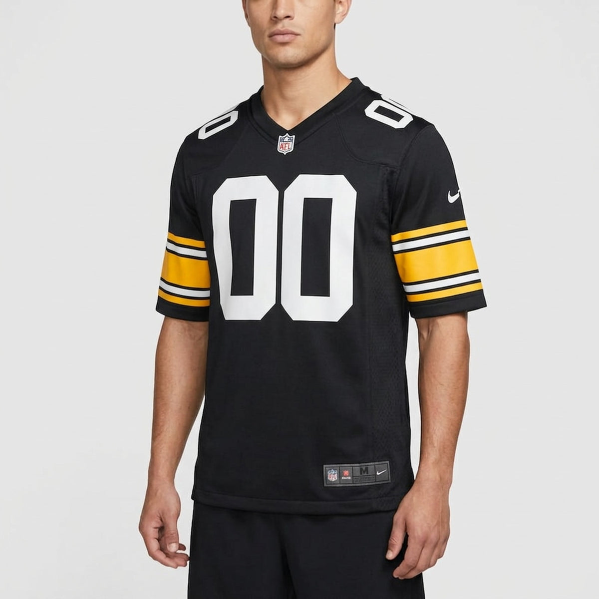 Black Yellow Football Jersey – Custom Name and Number - 4