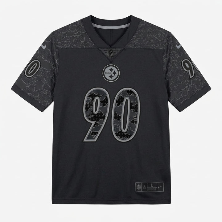 Watt 90 Pittsburgh Blackout Football Jersey