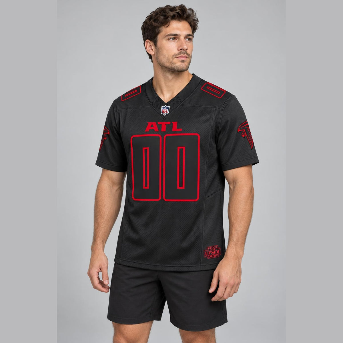 Atl 00 Black Football Jersey - 3