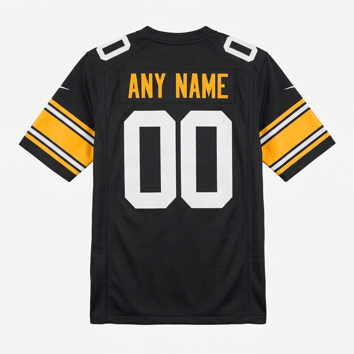 Black Yellow Football Jersey – Custom Name and Number - 2