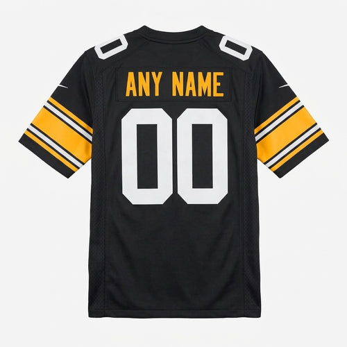 Black Yellow Football Jersey – Custom Name and Number - 2