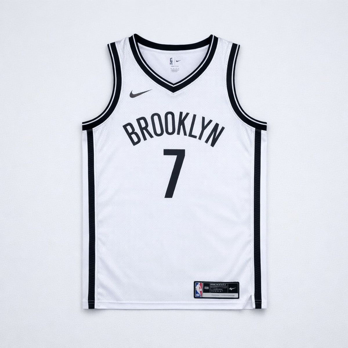 Durant 7 Brooklyn White Basketball Jersey - 1