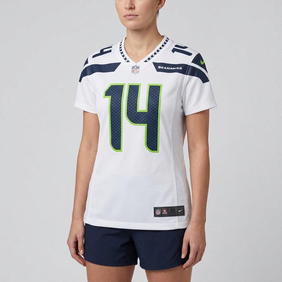 Metcalf 14 Seattle Football Jersey White - 5