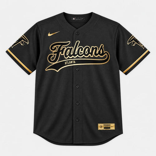 Atlanta Black Gold Baseball Jersey - Custom Name and Number - 1
