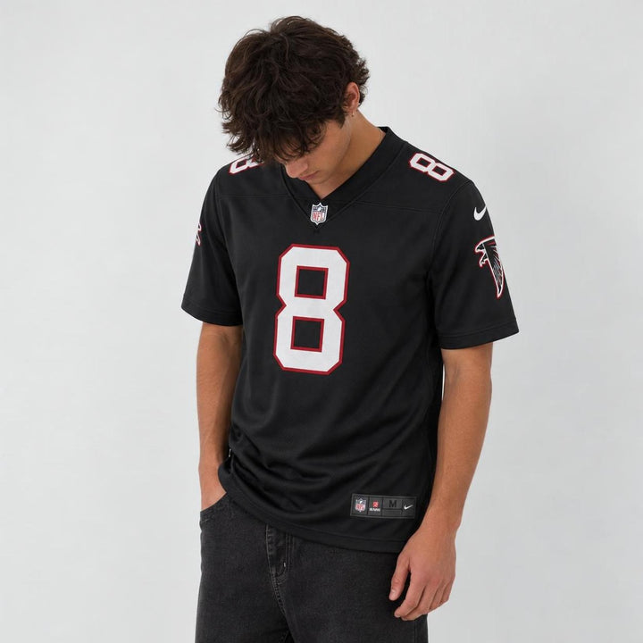 Pitts 8 Black Football Jersey