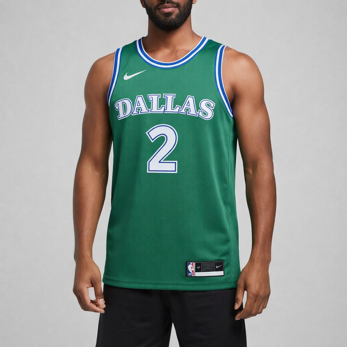 Irving 2 Dallas Basketball Jersey Green - 4