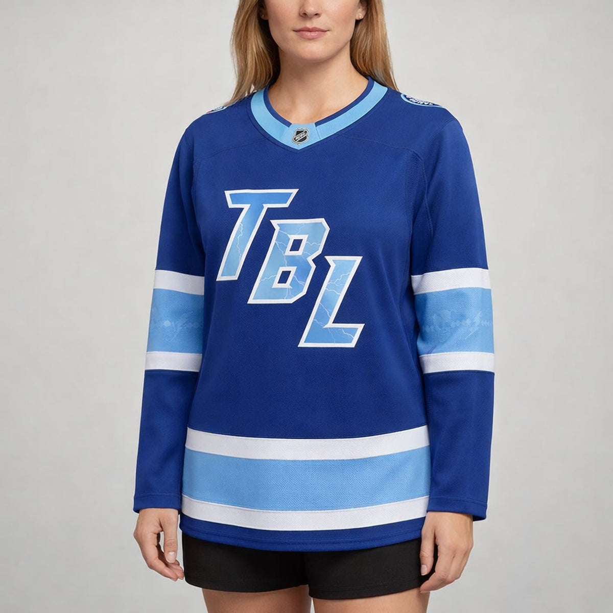 Tbl Lightning Blue Hockey Jersey - 5
