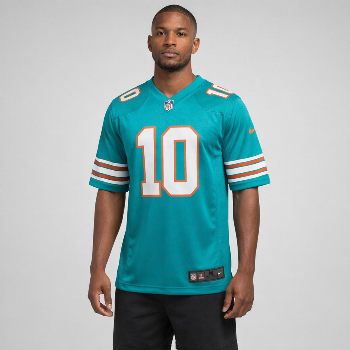 Tyreek Hill 10 Dolphins Aqua Football Jersey - 4