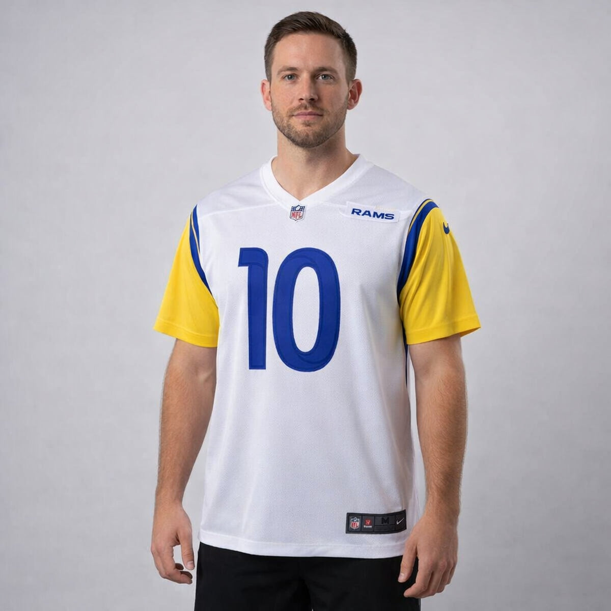 Kupp 10 Rams White Football Jersey - 4