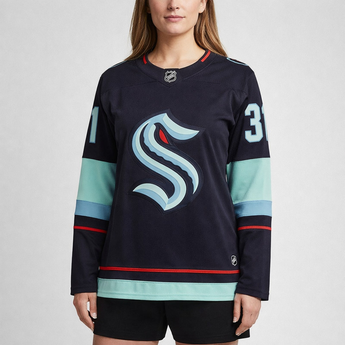 Grubauer 31 Kraken Hockey Jersey - 4