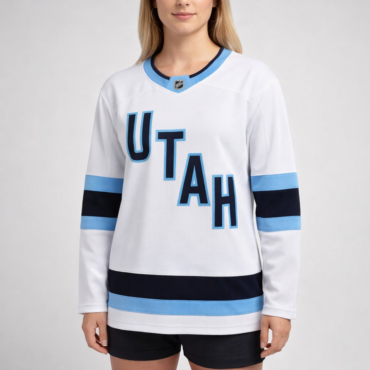Utah White Hockey Jersey - 5