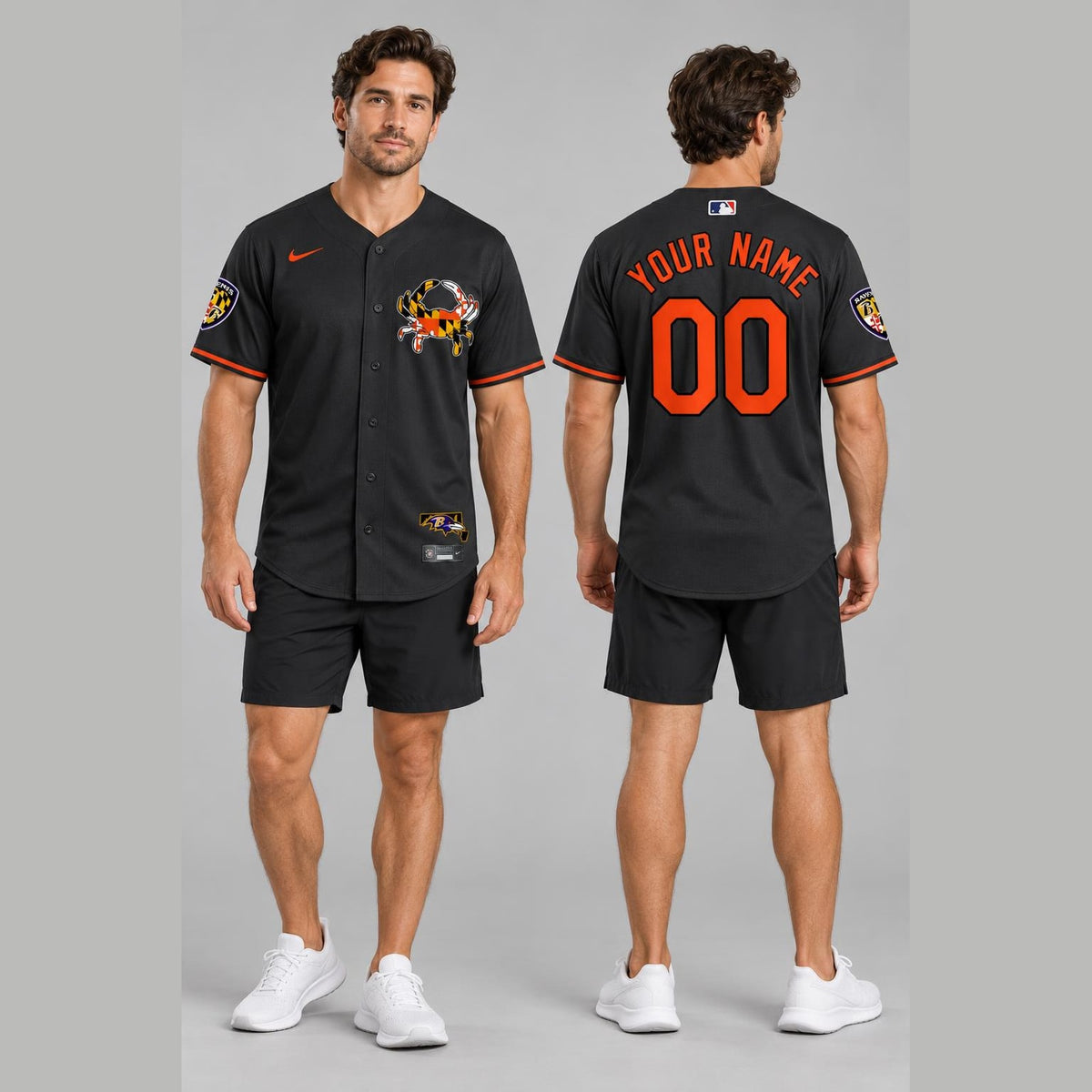 Baltimore Bird Baseball Jersey - Custom Name and Number - 9