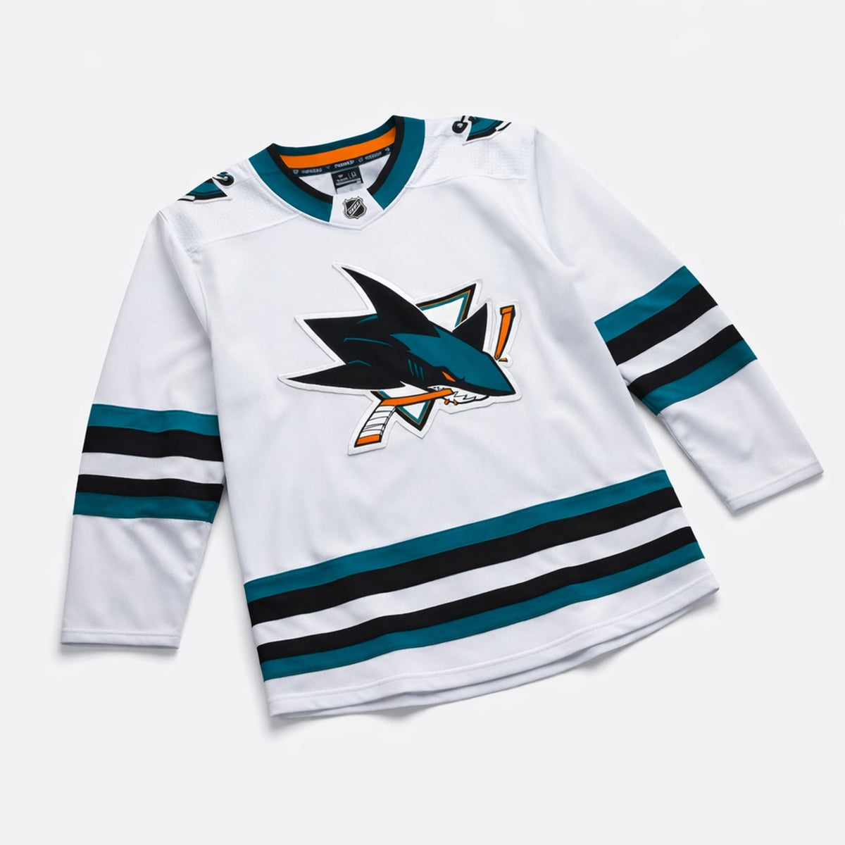 San Jose Sharks White Ice Hockey Jersey - 3