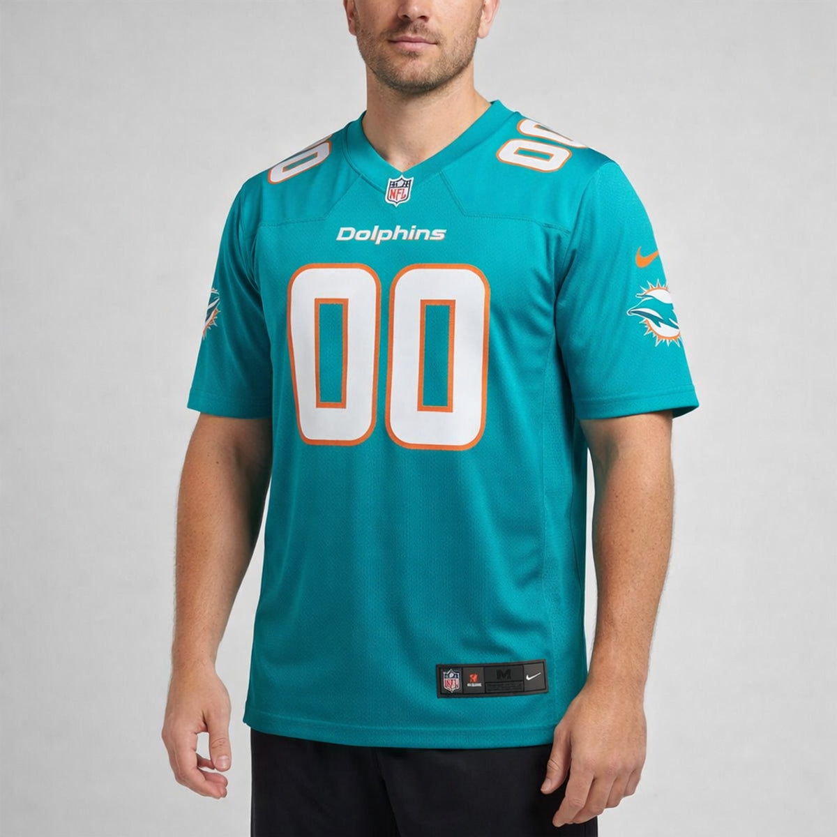 Miami Dolphins Any Name 00 Football Jersey - 4