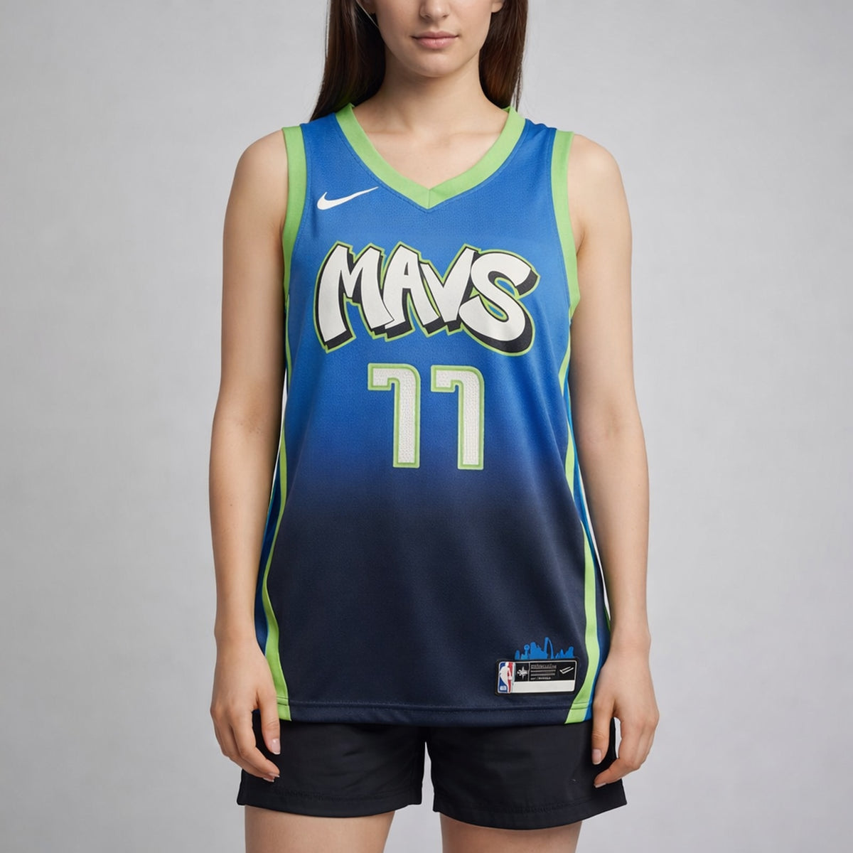 Dončić 77 Mavericks Gradient Basketball Jersey - 5