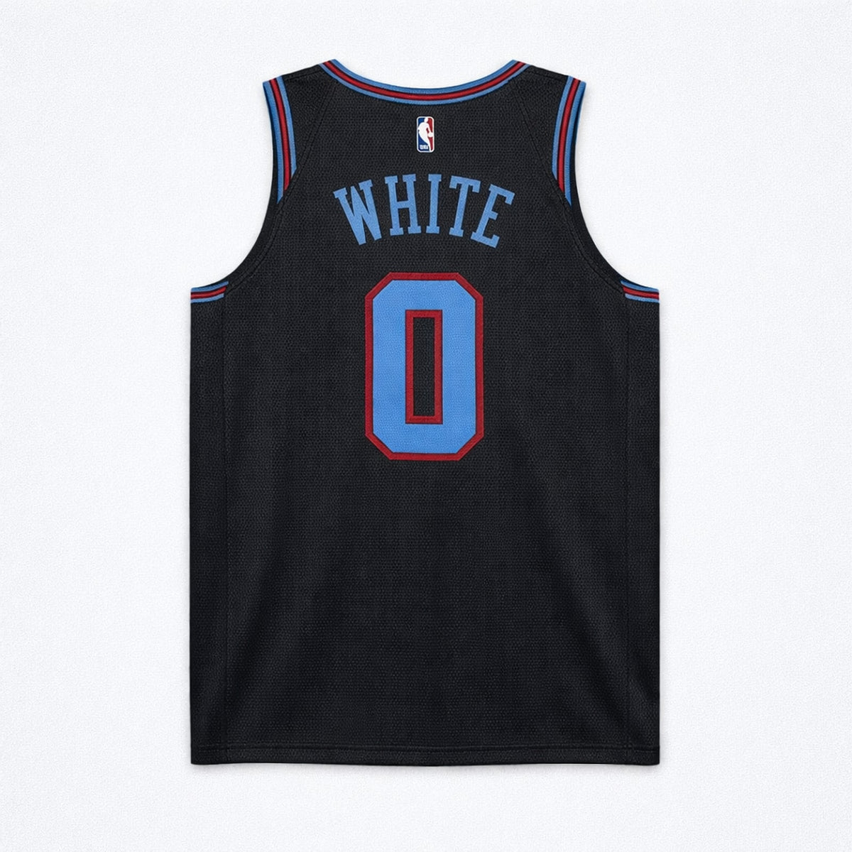 White 0 Chicago Basketball Jersey - 2