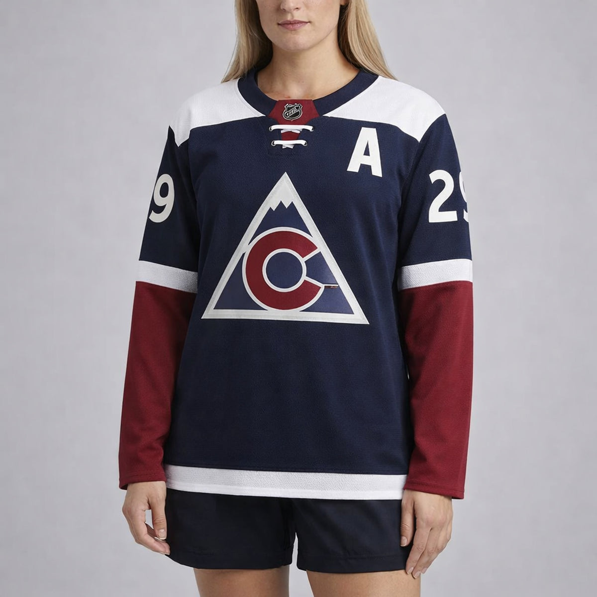MacKinnon 29 Colorado Avalanche Navy Hockey Jersey - 5