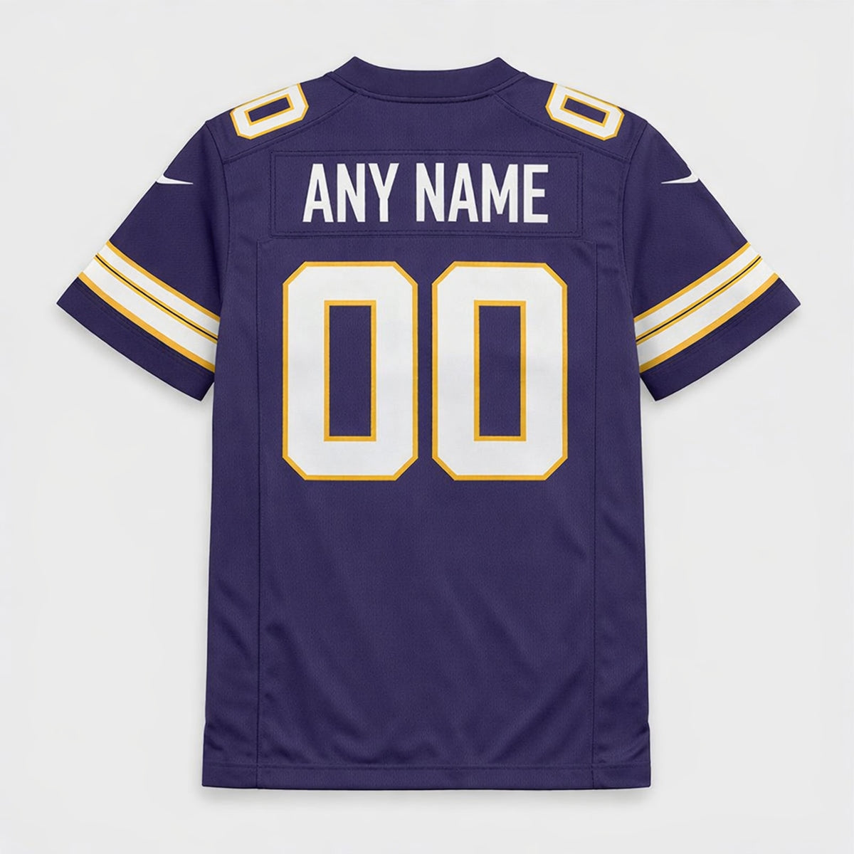 Minnesota Purple Custom Football Jersey 00 - 2