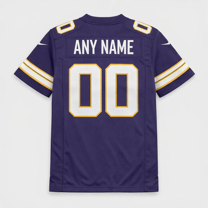 Minnesota Purple Custom Football Jersey 00