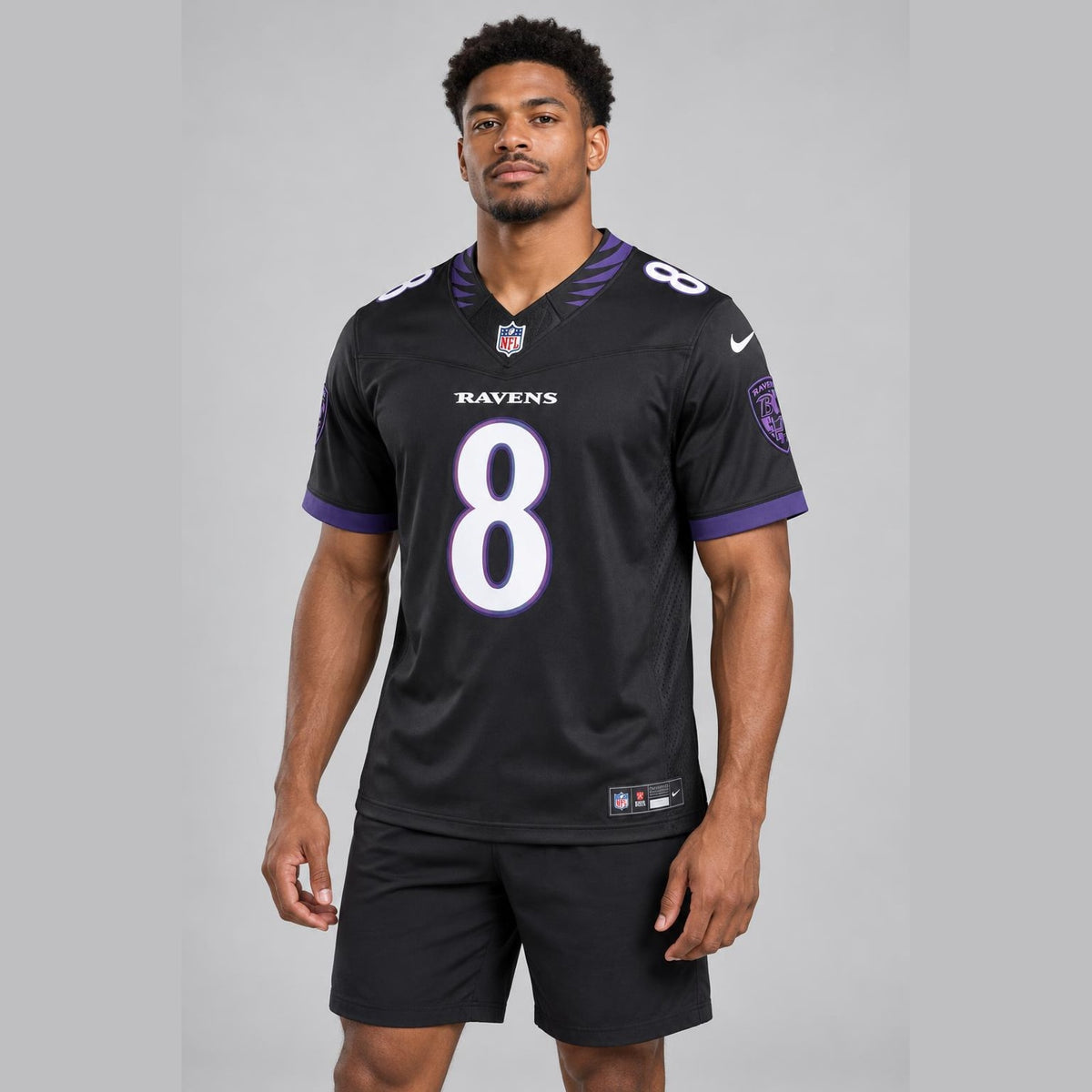Jackson 8 Baltimore Football Jersey - 3