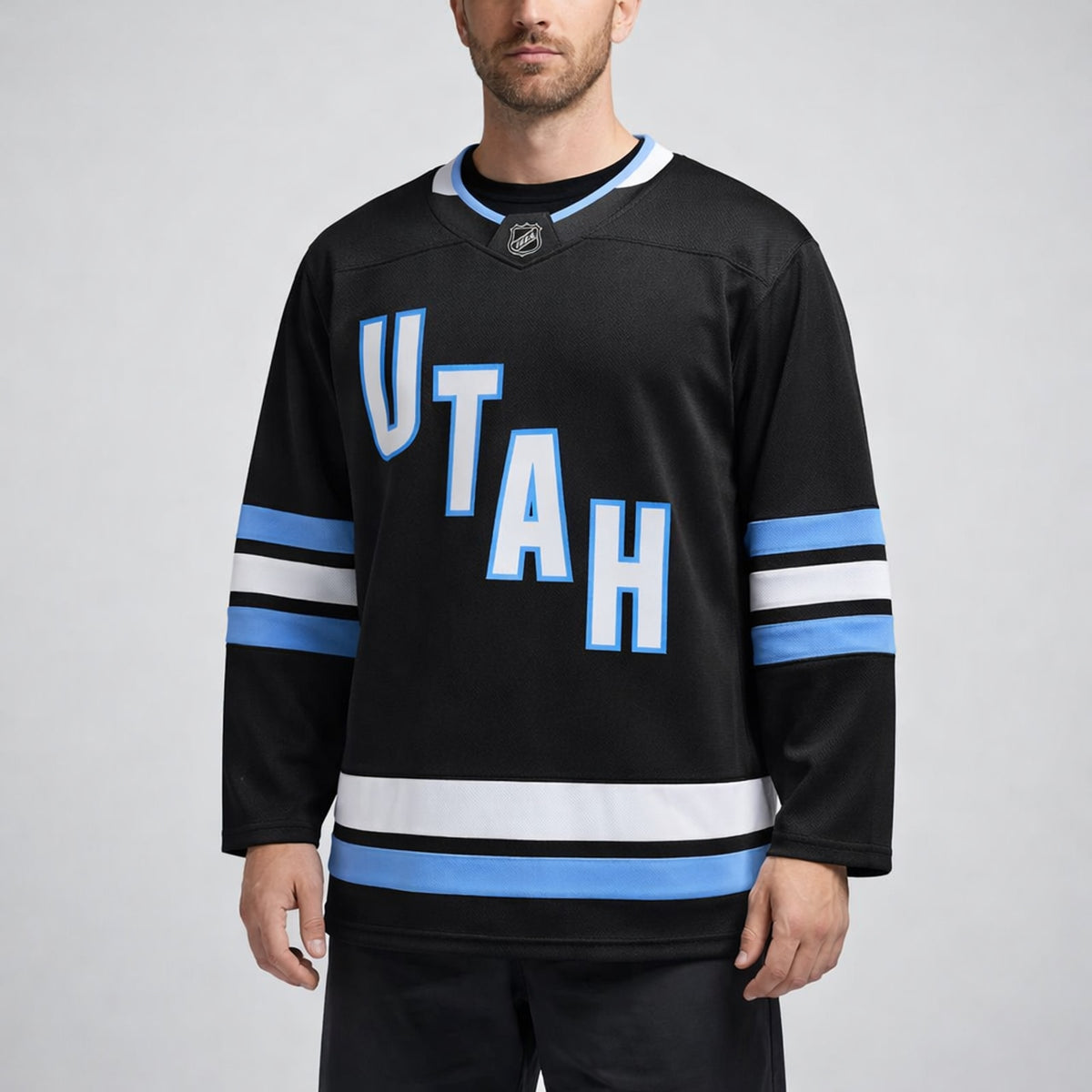 Utah Black Hockey Jersey - 4